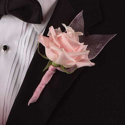 Pretty in Pink Boutonniere